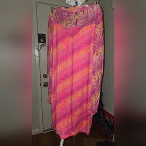 Libian Pink and Orange Women's Dress